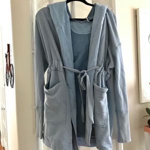 FREE PEOPLE Oversized Blue Jacket